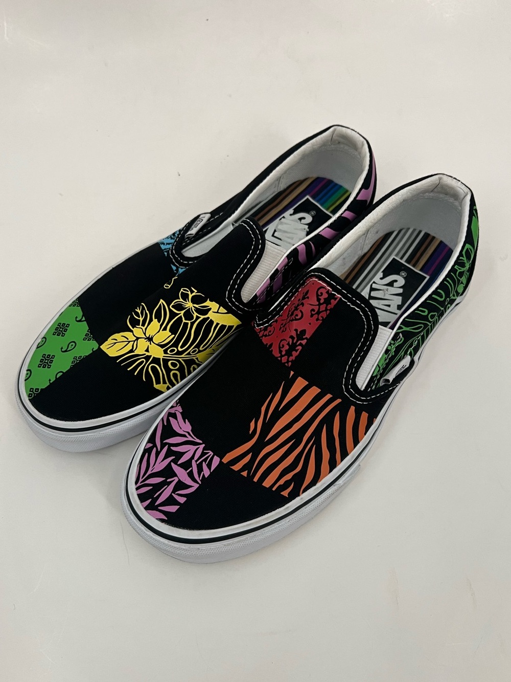 Vans X Crayola Slip-On Patchwork Sneakers